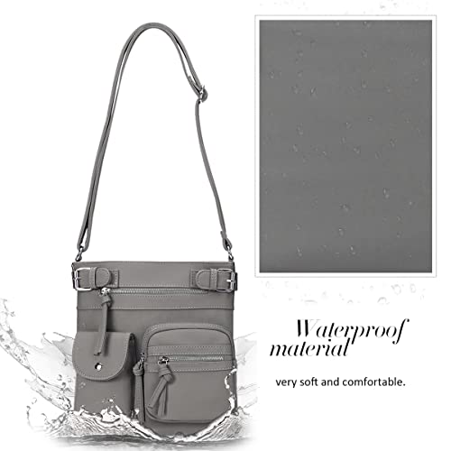 KL928 Crossbody Bags for Women Shoulder Purses and Handbags (grey)