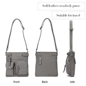 KL928 Crossbody Bags for Women Shoulder Purses and Handbags (grey)