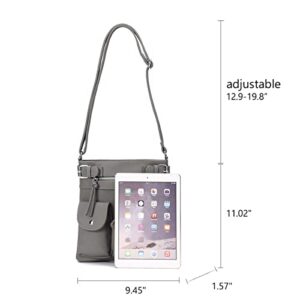 KL928 Crossbody Bags for Women Shoulder Purses and Handbags (grey)