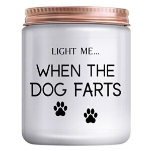 dog mom gifts for women, funny birthday christmas&thanksgiving day warm gift for pet lovers best friends girlfriend sisters female coworker relaxing presents lavender candle