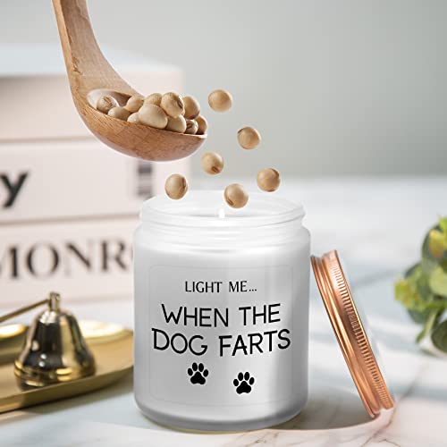 Dog Mom Gifts for Women, Funny Birthday Christmas&Thanksgiving Day Warm Gift for Pet Lovers Best Friends Girlfriend Sisters Female Coworker Relaxing Presents Lavender Candle