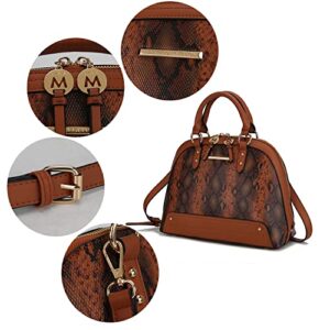 MKF Collection Satchel Bag for Women & Wristlet Wallet Purse, Top Handle Tote, Shoulder Handbag