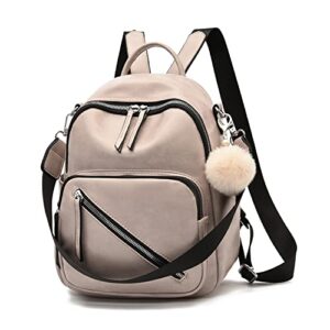 kuang! women pu leather backpack rucksack travel shoulder handbag for backpack bags girls small school bag casual daypack