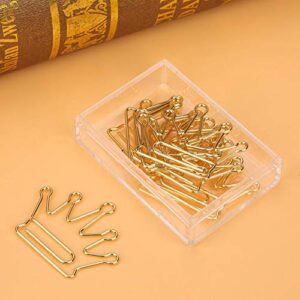 10pcs Creative Crown Bookmark Paper Clips Document Organizing Clip Stationery Supplies