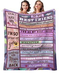 gifts for best friends blanket 60″x50″,best friend birthday gifts for women, unique friendship gifts for women friends,bff gifts,to my bestie blanket,thoughtful besties gift ideas for women blanket