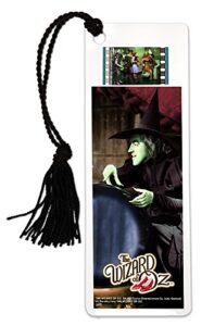 filmcells wizard of oz (wicked witch) bookmark with tassel and real 35mm film clip