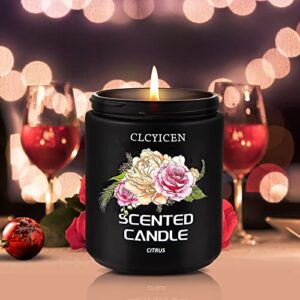 Scented Candles, CLCYICEN Rose Scented Candles for Home Scented, 8 oz Jar Candles for Men Women, Aromatherapy Candle, Nest Candles, Soy Candle for Gift