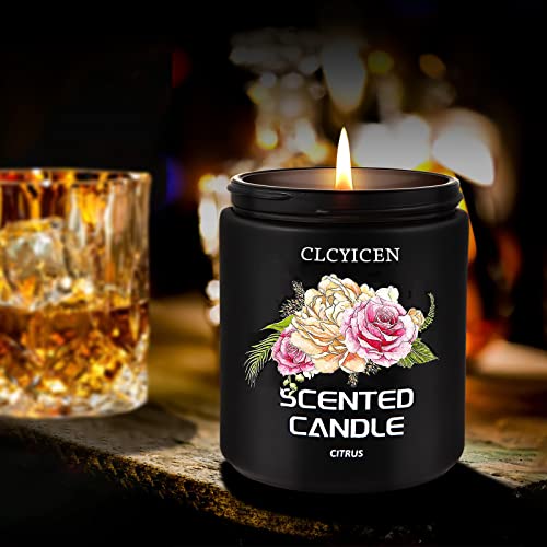 Scented Candles, CLCYICEN Rose Scented Candles for Home Scented, 8 oz Jar Candles for Men Women, Aromatherapy Candle, Nest Candles, Soy Candle for Gift