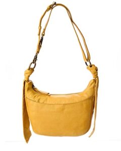 frye womens nora knotted crossbody bag, yellow, one size us