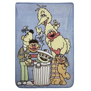 bioworld sesame street characters throw blanket