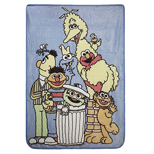 Bioworld Sesame Street Characters Throw Blanket