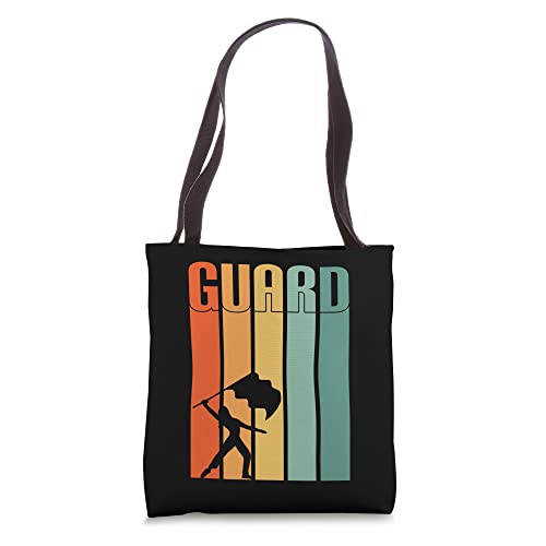 Color Guard Retro Vintage 70s Design 1970s - Colorguard Mom Tote Bag