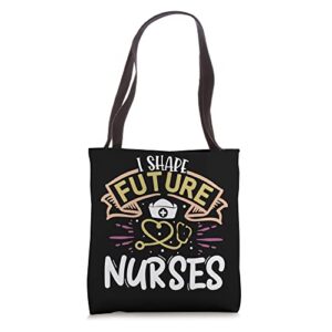 i shape future nurses clinical nursing instructor tote bag