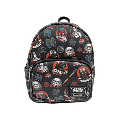 Loungefly Disney Star Wars Darkside Tattoo All Over Print Mini Bag