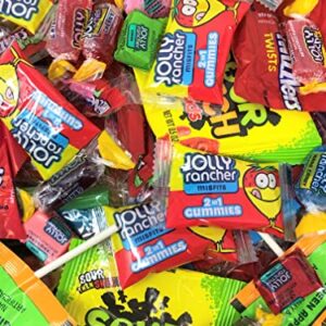 BULK CANDY MIX, 10 LB of Assorted Individually Wrapped, Big Box of Candy Variety, Includes Sour Patch Kids, Rainbow, Strawberry, Watermelon, Cherry Twizzers, Assorted Jolly Ranchers