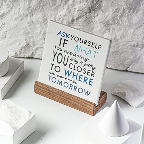 Urbcent Inspirational Quotes Gifts for Women Best Friends Motivational Sign Office Desk Decor Cheer Up Gifts for Birthday Encouragement Desk Plaque for Cowoker