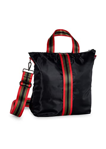 The Logan Bello by Haute Shore, Black W/Green & Red Stripe