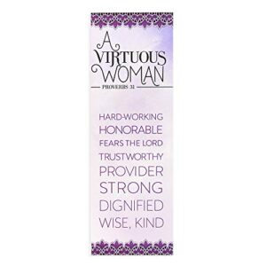 a virtuous woman bookmarks, 2 x 6 inches, 25 bookmarks