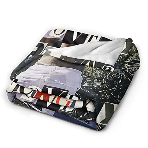 Blanket Flannel Fleece Plush Throw Blanket All Seasons Lightweight Air Conditioner Fuzzy Blanket for Living Room/Bedroom/Sofa/Chair 50"x40"