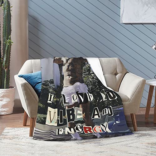 Blanket Flannel Fleece Plush Throw Blanket All Seasons Lightweight Air Conditioner Fuzzy Blanket for Living Room/Bedroom/Sofa/Chair 50"x40"