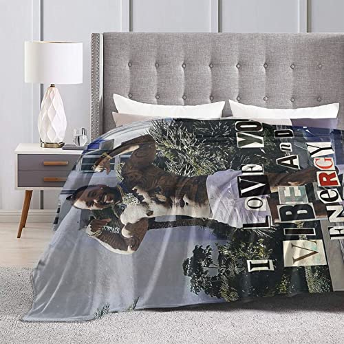 Blanket Flannel Fleece Plush Throw Blanket All Seasons Lightweight Air Conditioner Fuzzy Blanket for Living Room/Bedroom/Sofa/Chair 50"x40"