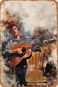 seadlyise bob dylan plaque poster metal tin sign vintage wall art sign 8×12 inch