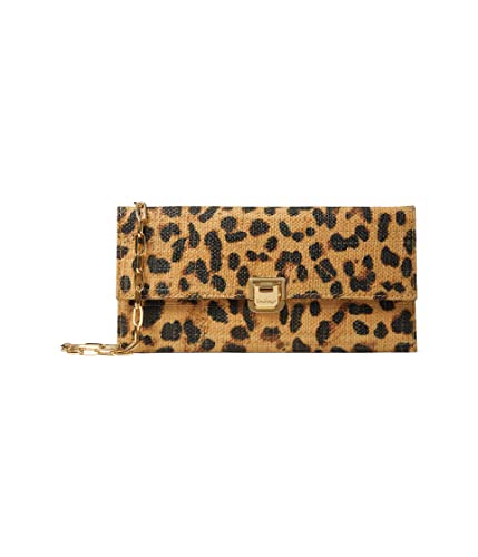 Lilly Pulitzer Abbot Leopard Clutch Natural Leopard Print One Size