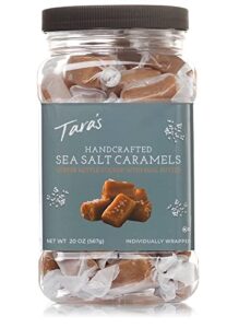 tara’s all natural handcrafted gourmet sea salt caramel: small batch, kettle cooked, creamy & individually wrapped – 20 ounce