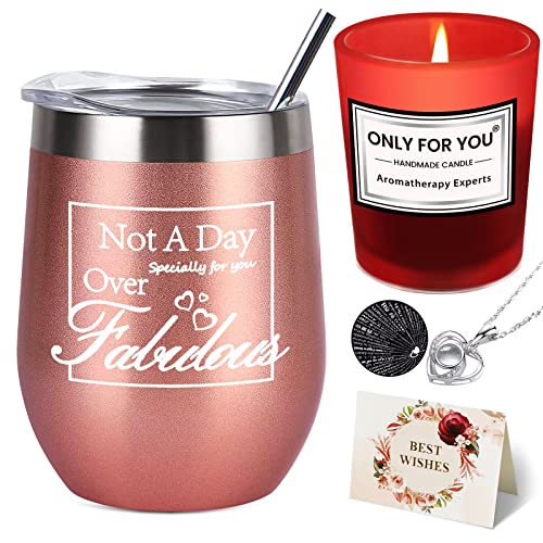 Birthday Gifts for Women Best Friends, Friendship Gifts for Women BFF Gifts Sister Gifts Tumbler Scented Candles Bath Bomb Funny Gifts for Female, Her, Sister, Friends