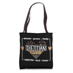 dietitian appreciation dietetics tote bag