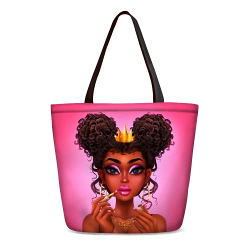 African American Woman Tote Bag Shoulder Bag Satchel Handbag For Women