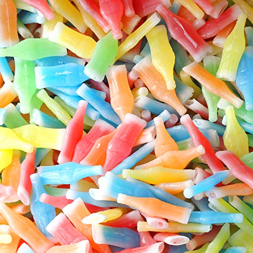 Wax Bottle Candy - 3 LB - Wax Candy Bottles With Juice - Easter Candies for Kids - Old School 90's Chewy Wax Candy Drinks - Bulk Candy