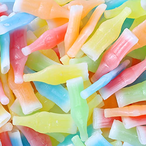 Wax Bottle Candy - 3 LB - Wax Candy Bottles With Juice - Easter Candies for Kids - Old School 90's Chewy Wax Candy Drinks - Bulk Candy