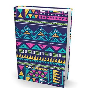 Book Sox Stretchable Book Cover: 6 Print Value Pack. Fits Most Hardcover Textbooks up to 9 x 11. Adhesive-Free, Nylon Fabric School Book Protector Easy to Put On Jacket wash Re-use (Ultra Print2020)