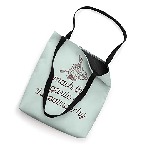 Smash the Garlic & the Patriarchy Funny Feminist Cook Meme Tote Bag