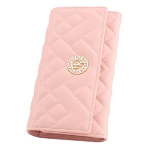 titosha valentines day gifts womens wallets with large capacity rfid blocking medium wallets for women trifold wallet ladies purse pu leather pink wallet