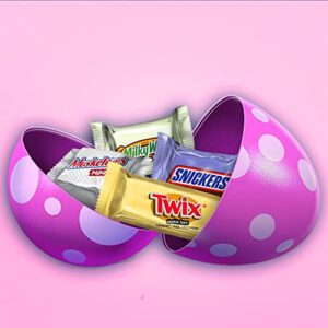 M&M'S PEANUT, SNICKERS, TWIX, MILKY WAY & 3 MUSKETEERS & Easter Chocolate Candy Spring Assortment, 31.3 oz, 100-Piece Bag