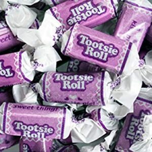 Valentine Purple Tootsie Roll Midgees, 12 Ounce Bag