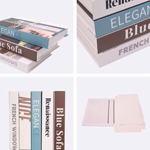 Faux Books for Decoration Decorative Books 5 Pack Coffee Table Books Decor Faux Books for Bookshelf Decorative Books for Home Decor– Fake Books for Home Bar Table Book Decor