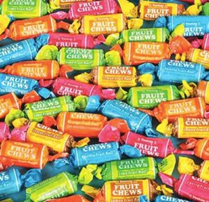 tootsie roll fruit chews 5-flavor individually wrapped bulk multicolored taffy candy (5 pound)