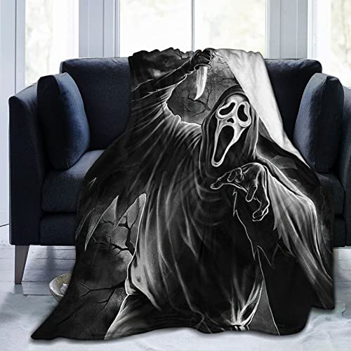 Queen Sumy Horror Movie Blanket,Throw Blanket Ultra Soft Flannel Blankets for Sofa Bed Couch All Season Cozy Blanket 60 inch x50 inch