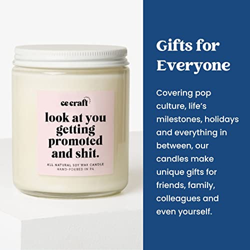 CE Craft Smells Like Ryan Reynolds Candle - Midnight Musk Scented Gifts, Gift for Her, Prayer Candle, Scented Soy Wax Candle for Home | 9oz Clear Jar, 40 Hour Burn Time, Made in The USA