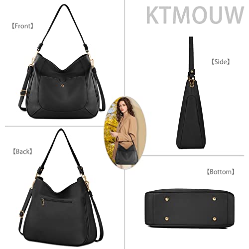 Purses and Handbags PU Leather Hobo Bags for Women Tote Bag Large Shoulder Bag with Adjustable Shoulder Strap