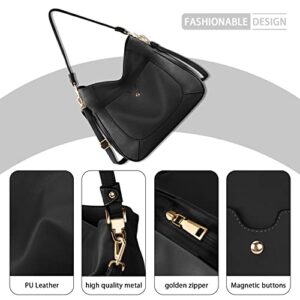 Purses and Handbags PU Leather Hobo Bags for Women Tote Bag Large Shoulder Bag with Adjustable Shoulder Strap