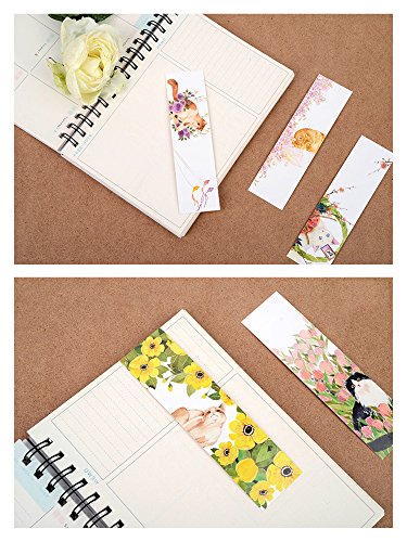 Cat Theme Japanese Style Colorful Bookmarks, 30 PCS (Daily Cat)