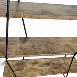 Cocoyard 3 Tier Wall Shelf – Industrial Wall Mounted Rustic Wood Shelf for Living Room, Kitchen Bar Shelving – Wall Display – Retro Storage Rack for Organization and Farmhouse Décor (31.5inch)