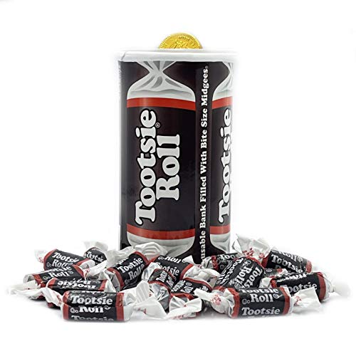 Tootsie Bank With Tootsie Rolls, Peanut-Free, Gluten-Free, Kosher Certified, Individually Wrapped, 4oz (Single)