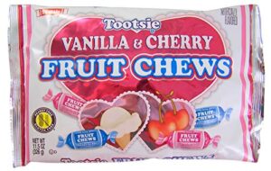 valentine’s day vanilla and cherry tootsie roll fruit chews, 11.5 oz