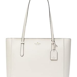 Kate Spade New York Schuyler Medium Leather Tote Shoulder Bag in Parchment