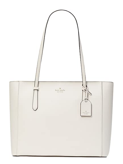 Kate Spade New York Schuyler Medium Leather Tote Shoulder Bag in Parchment